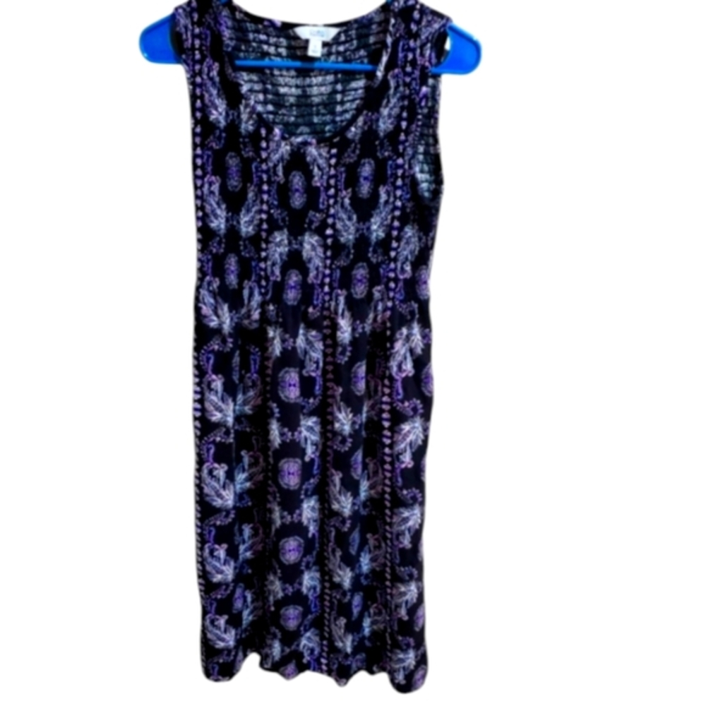 CROFT AND BARROW Purple Maxi Summer dress. SMALL